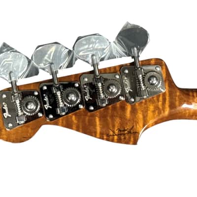 Fender Custom Shop NOS Artisan Jazz Bass, Flame Maple Burl/Rosewood 8.6 LBS *IN STOCK* image 9
