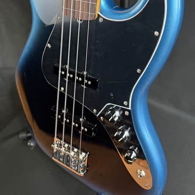 Fender American Professional II Jazz Bass Fretless 4-String Bass Guitar Dark Night w/ OHSC image 7