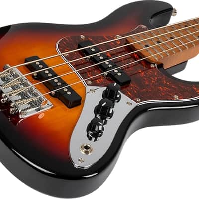 Flight MINI BASS JB SB Rock Series Roasted Poplar Body Roasted Maple Neck 4-String Electric Bass Guitar w/Gig Bag image 5