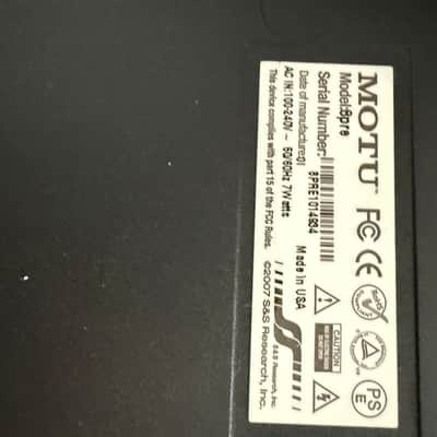 MOTU 8Pre Firewire Audio Interface 2000s - Black image 2