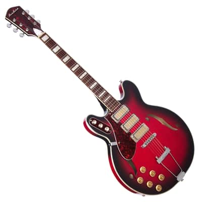 Airline Guitars H77 Vintage Redburst Left-Handed image 6