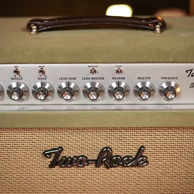 Two Rock Bloomfield Drive 100/50w Head/Cab in Moss Green Suede image 2