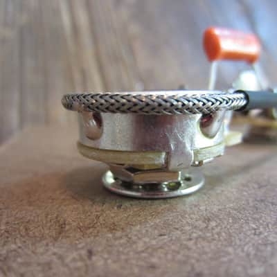 Les Paul Junior Tribute DC '50s Wiring Kit | CTS 550K Custom Audio Taper Pots, Orange Drop 225P Cap image 6