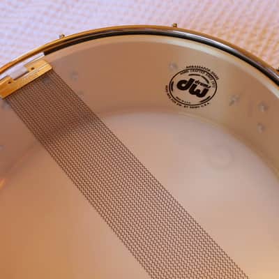 DW Collector's Series Snare Drum 2002 - Polished Brass w/ video image 5