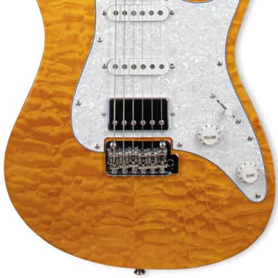 Tagima Stella DW-TAMB Electric Guitar - Transparent Amber image 1