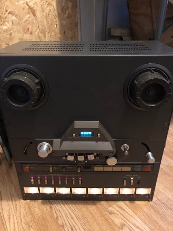 TASCAM 38 1/2" 8-Track Reel to Reel Tape Recorder 1980s - Brown image 1