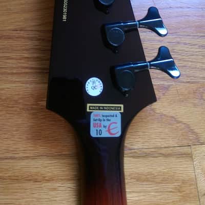 Epiphone Thunderbird Classic IV Pro Tobacco Burst Modified Gibson Pickups Hipshot image 9