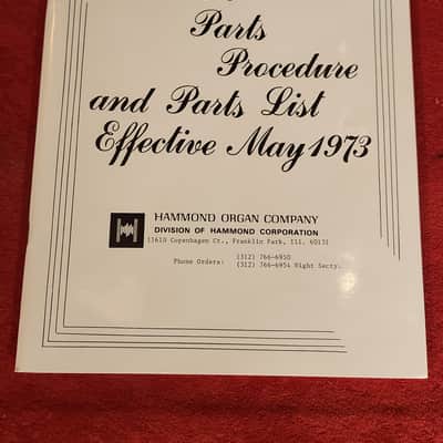 Lot of Vintage 1970s Hammond/Leslie Service Manuals and Price Lists image 5