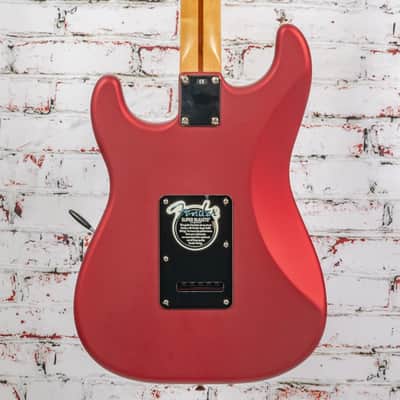 Fender - 2003 MIM Standard Stratocaster Electric Guitar - Satin Candy Apple Red - x3596 - USED image 4