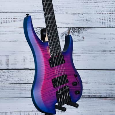 Legator Ghost G7FSS Multiscale Headless7-String Electric Guitar | Hyper Nova Blue image 4