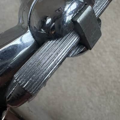 Premier Vintage Lokfast Double Tom Drum Holder Mount Post - two 5” L Arms - Chrome image 6