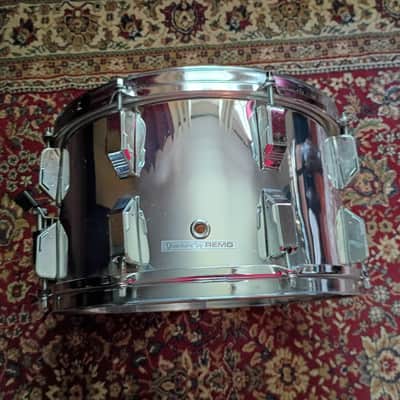 Vintage Remo 14x8 Quadra 80s - Chrome image 11