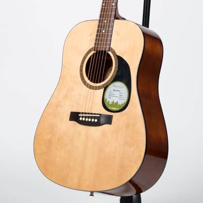 BeaverCreek BCTD101 Dreadnought Acoustic Guitar - Natural image 8