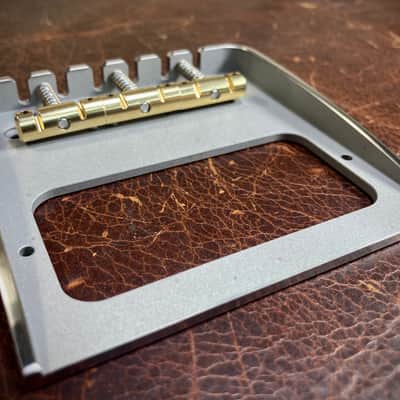 Van Dyke-Harms Filtertron/Bigsby Telecaster Bridge & Compensated Saddle Combo 2024 - Stainless Steel image 5
