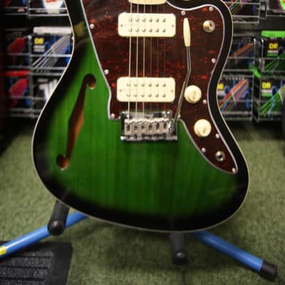 Revelation RJT-60 M TL semi acoustic guitar in greenburst image 16