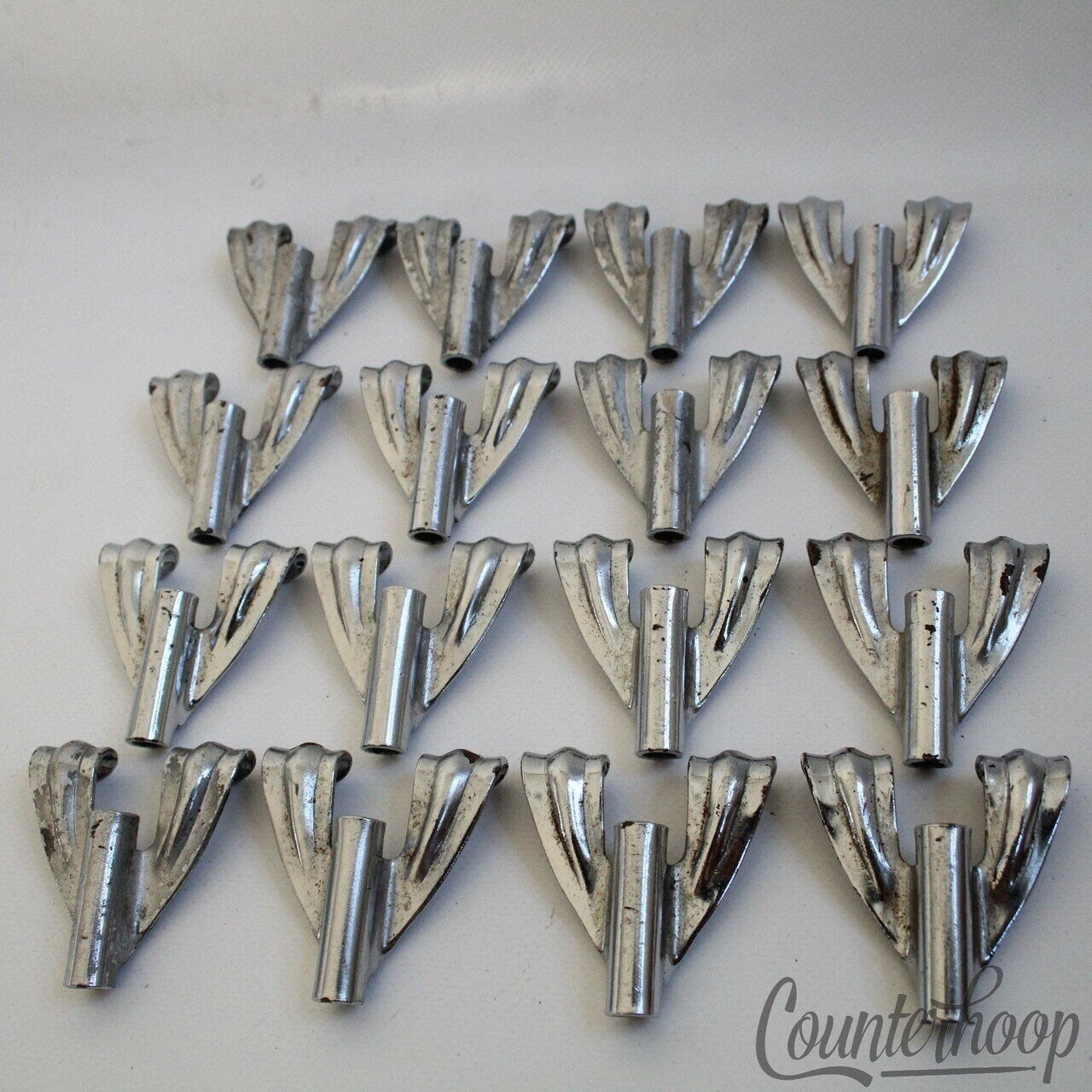 Ludwig 16x Tension Rod Claws Chrome Marching Snare/Bass/Tom Drum USA Vintage 60s — main photograph