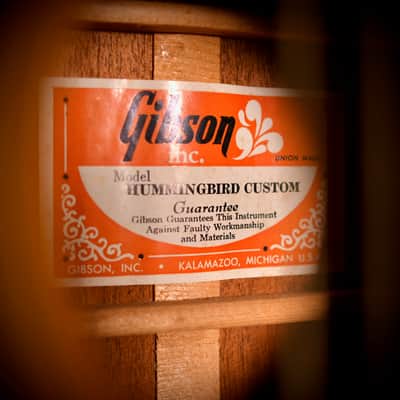 Gibson Hummingbird Natural 1974 image 10