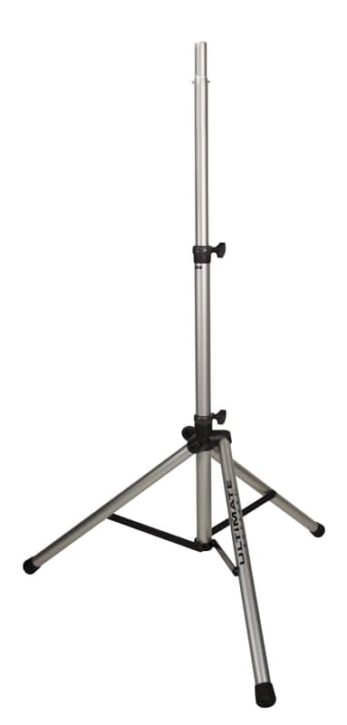 Ultimate Support TS-80S | Aluminum Tripod Speaker Stand Integrated Adapter Silver image 1