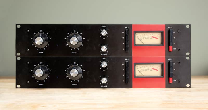 Hairball Audio 1176 Rev F Compressors (w/ Orange Drop Mod), Stereo Pair with Active Link Cards image 1