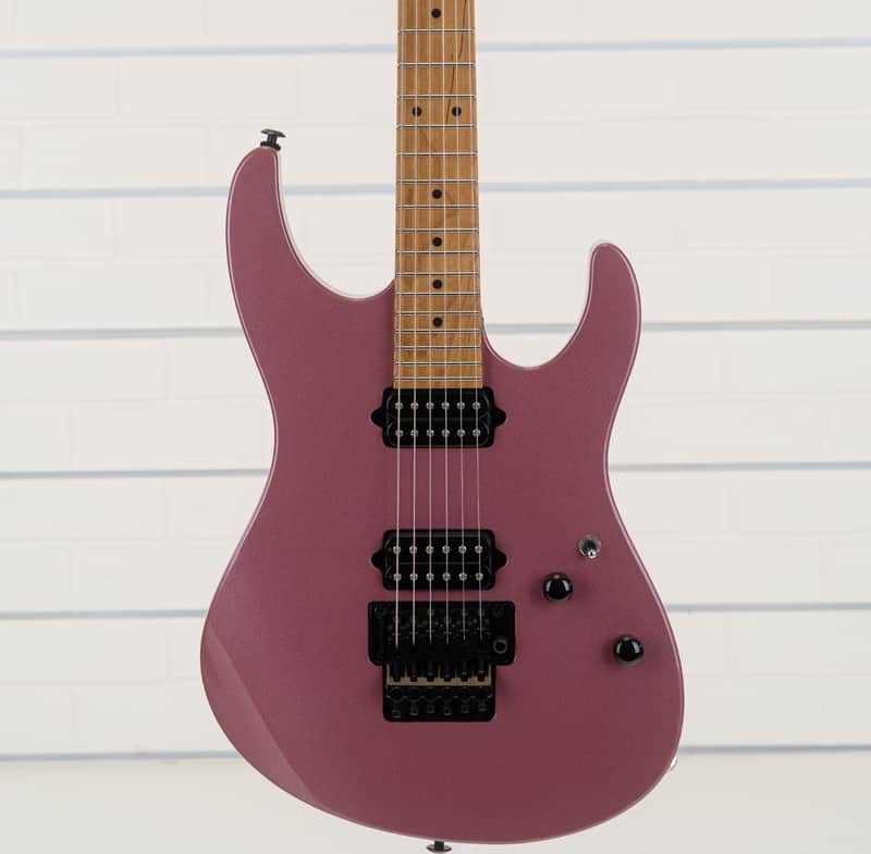 Suhr Modern Custom Firehouse Guitars Exclusive Electric Guitar, Roasted Maple Fingerboard, Burgundy Mist image 1