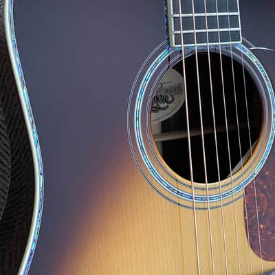 Preston Thompson D-42 Brazilian/Adirondack, Vintage Martin Sunburst, Engraved Tuners, 2020, WOW! image 8