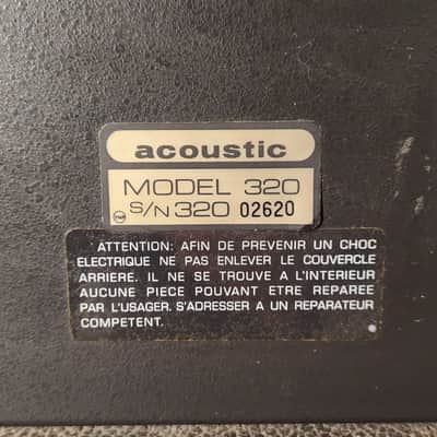 Acoustic Model 320 300-Watt Bass Head image 13