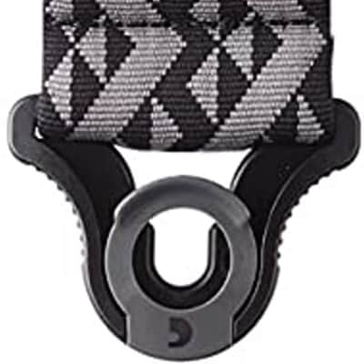 D'Addario 50BAL03 Auto Lock Guitar Strap - Black Geometric image 2