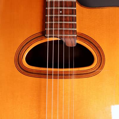 2017 Holo Tradition D-hole Selmer-Macaferri Style Manouche Guitar "Staro" image 5