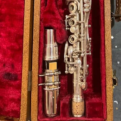 H.Bettoney "Silva Bet" Metal Clarinet 1930-40 - Silver image 3