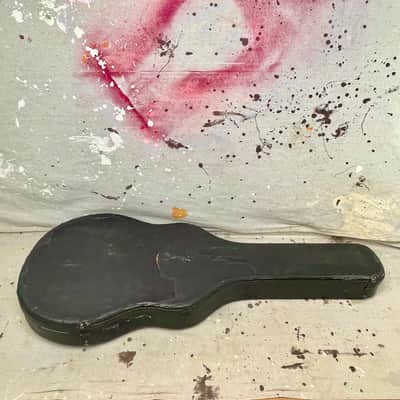 1960's Gibson Byrdland or ES-350T Thinline Guitar Case-Black Pebble-1960-1968 Vintage 17.5" Lower Bout image 12
