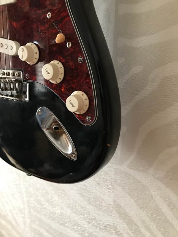 Vintage Holly Splendor Series Stratocaster MIJ Japan 70s Black