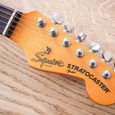 1986 Squier by Fender Stratocaster '62 Vintage Reissue Black Slab Board, Japan MIJ image 4