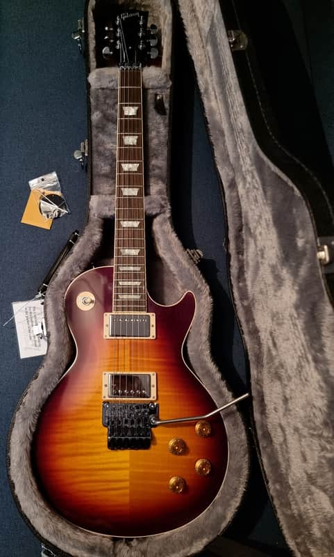 Gibson Custom Shop Les Paul Axcess Standard Figured with Floyd Rose Bourbon Burst 2022