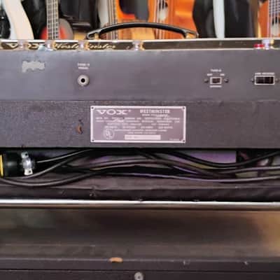VOX - 1967 Westminster V1182 Solid State Amp Head - 1968 Royal Guardsman Model V4131 Cabinet - Rolling/Tilting Metal Stand - Black - Thomas Organ Company - California - USA - "AS-IS" image 20