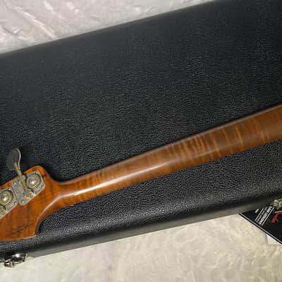 NEW! Fender Artisan Maple Monster Burl Jazz Bass Relic AAA Rosewood - Roasted AA Flamed Maple Neck - Honey Burst Finish - 9.3lbs - Authorized Dealer - G06940 image 14