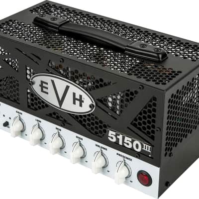 EVH 5150 III LBX 2-Channel 15-Watt Guitar Amp Head 2010s - Black with White Control Panel IVORY image 2