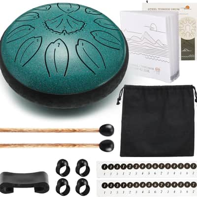 6-Inch Steel Tongue Drum – 11-Note Percussion Instrument, Rain Drum Style, Melodic & Relaxing Sound image 10