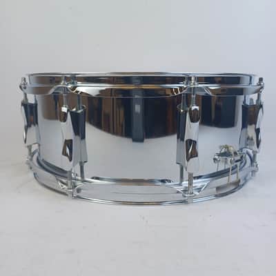 Premier 5x14"Snare Drum Chrome Steel Model#1005 8Lug England Vintage70 NEW Heads image 4
