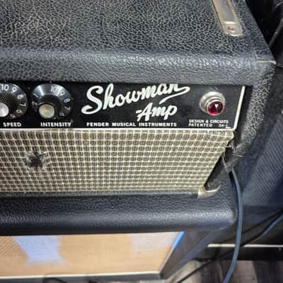 Fender Showman 2-Channel 85-Watt Guitar Amp Head 1967 - Black Panel image 3