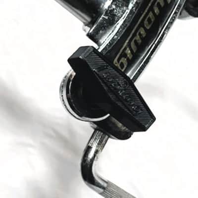 Ludwig 70s 781-2 19" Double Tom Holder w/3D Printed Reproduction #2847 Ludwig Logo Black T-Handles  - LDTH-106 image 13