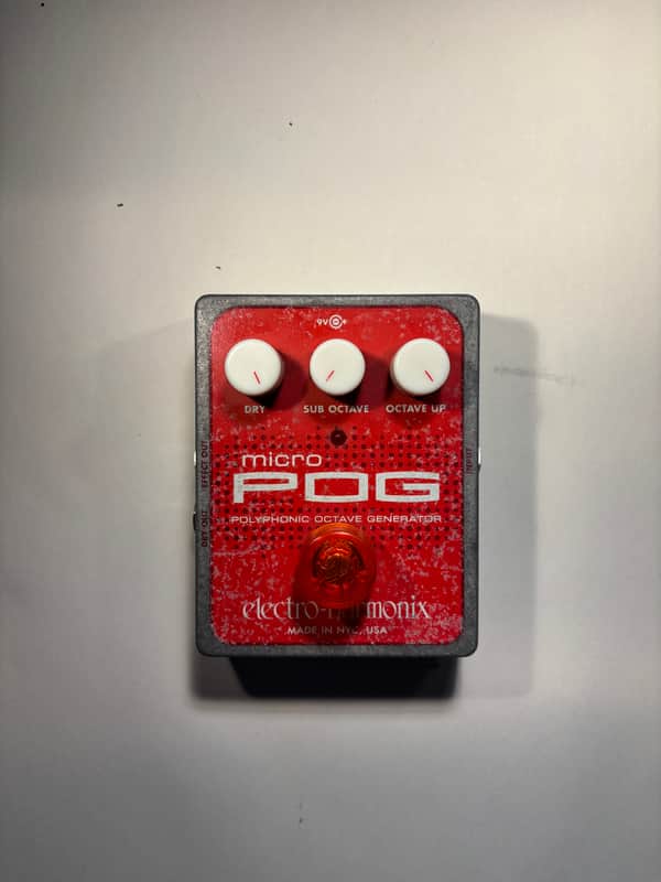 Electro-Harmonix Micro POG Polyphonic Octave Generator 2007 - Present - Red / Gray image 1