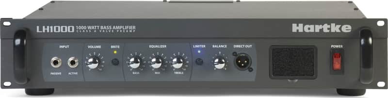 Hartke LH1000 Bass Head, 1000W, Black image 1