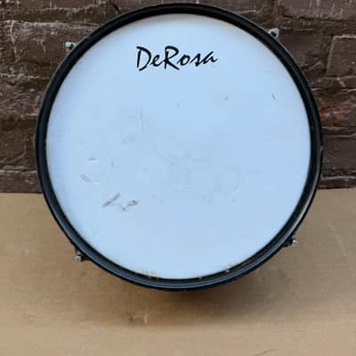 DeRosa 10" Snare Drum Green Finish Black Hoops Used image 1