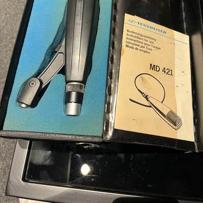 Sennheiser MD 421-U Cardioid Dynamic Microphone 1960s - 1990s - Black image 2