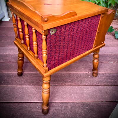 Rotary Connection Solid Maple 2 6x9 guitar 2 speaker cabinet/side table/music sheet holder on legs! 2 vintage 6x9 speakers. Open or closed back optional. 16 ohms. Vintage colonial style. Switchcraft jack. 2026 - Maple Wood image 19