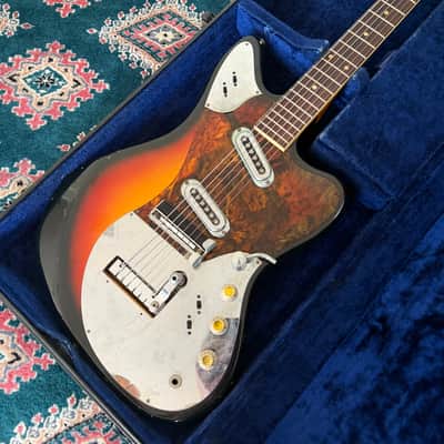 Framus Strato Deluxe 1965 - Sunburst w/ Rare See-Through Tourtoise Guard w/ OHSC image 3