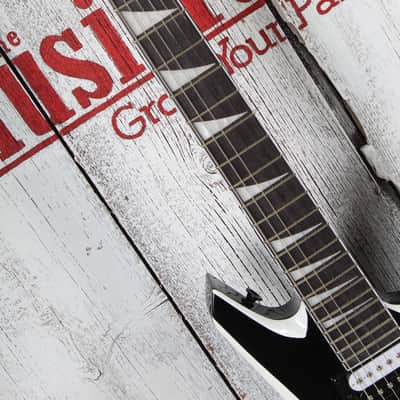 Jackson JS Series Warrior JS32 Solid Body Electric Guitar Black w White Bevels image 10