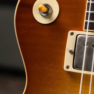 Gibson Custom Shop Limited Edition 1959 Les Paul Standard Reissue Murphy Lab Electric Guitar - Faded Peach Burst Heavy Aged with Hardshell Case image 11