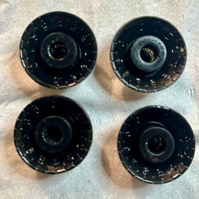 RARE Gibson VOS Custom Shop 50`s reissue black Bonnet / Bell knobs knobs (complete set) MINT image 5