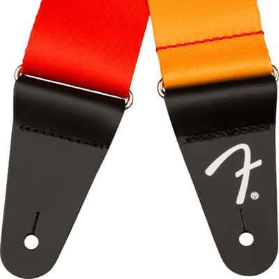 Fender 2-Inch Wide Guitar Strap, Ombre Adjustable Guitar Strap, Tequila Sunrise image 4